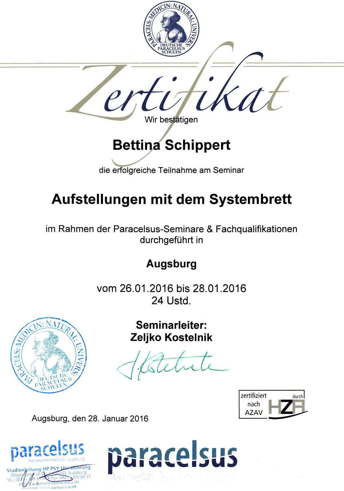 Aufstellung Mit Dem Systembrett