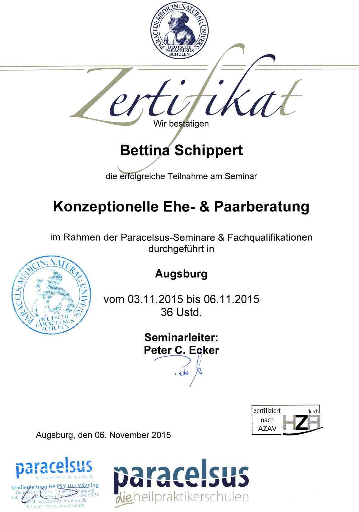 Konzeptionelle Ehe &Paarberatung